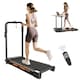 image 1 of HOMCOM 1-6 km/h Folding Motorised Treadmill Walking w/ Remote Control Black