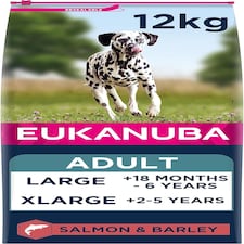 Eukanuba Complete Dry Dog Food for Adult Large and Giant Breeds with Salmon and Barley 12 kg