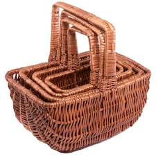 Southport Wicker Shopping Basket Brown | Brown | XS