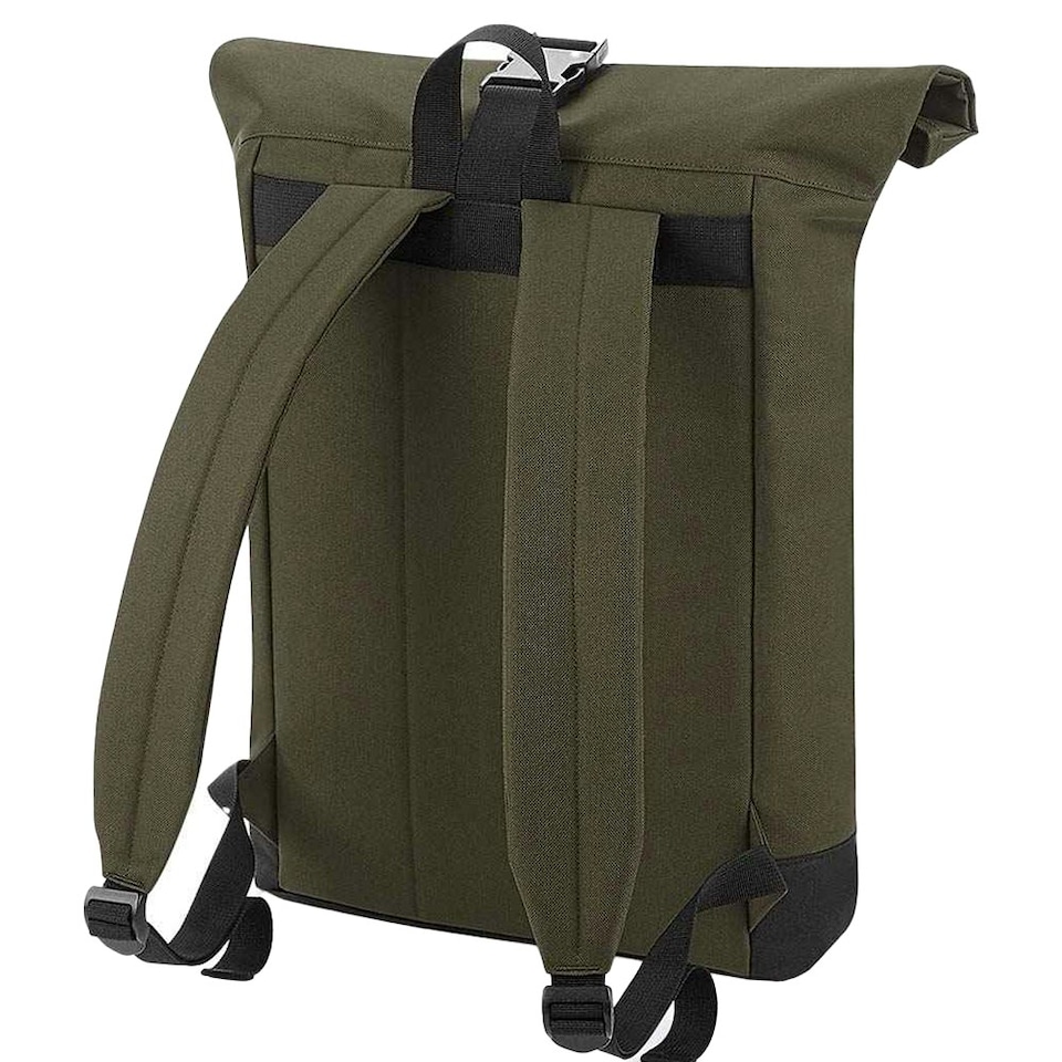 image 1 of Bagbase Roll Top Backpack - Military Green - One Size