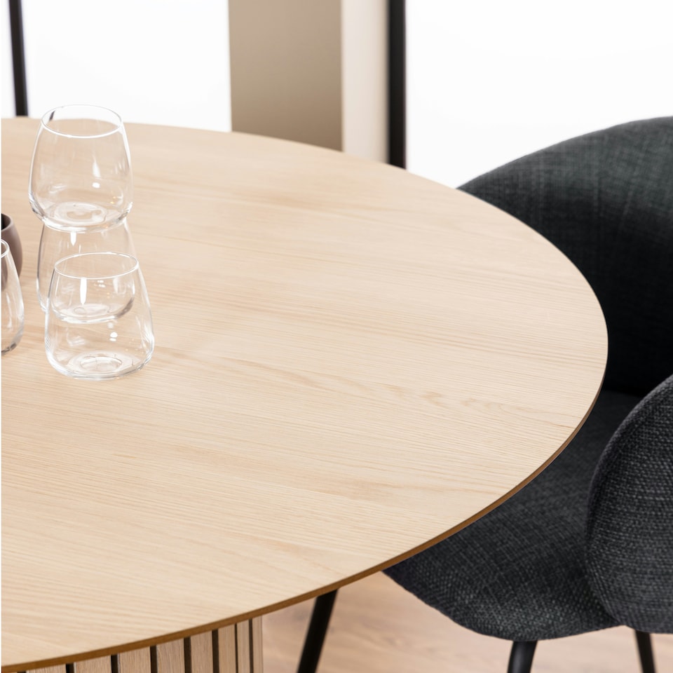 image 1 of Linley Round Dining Table in White Oak