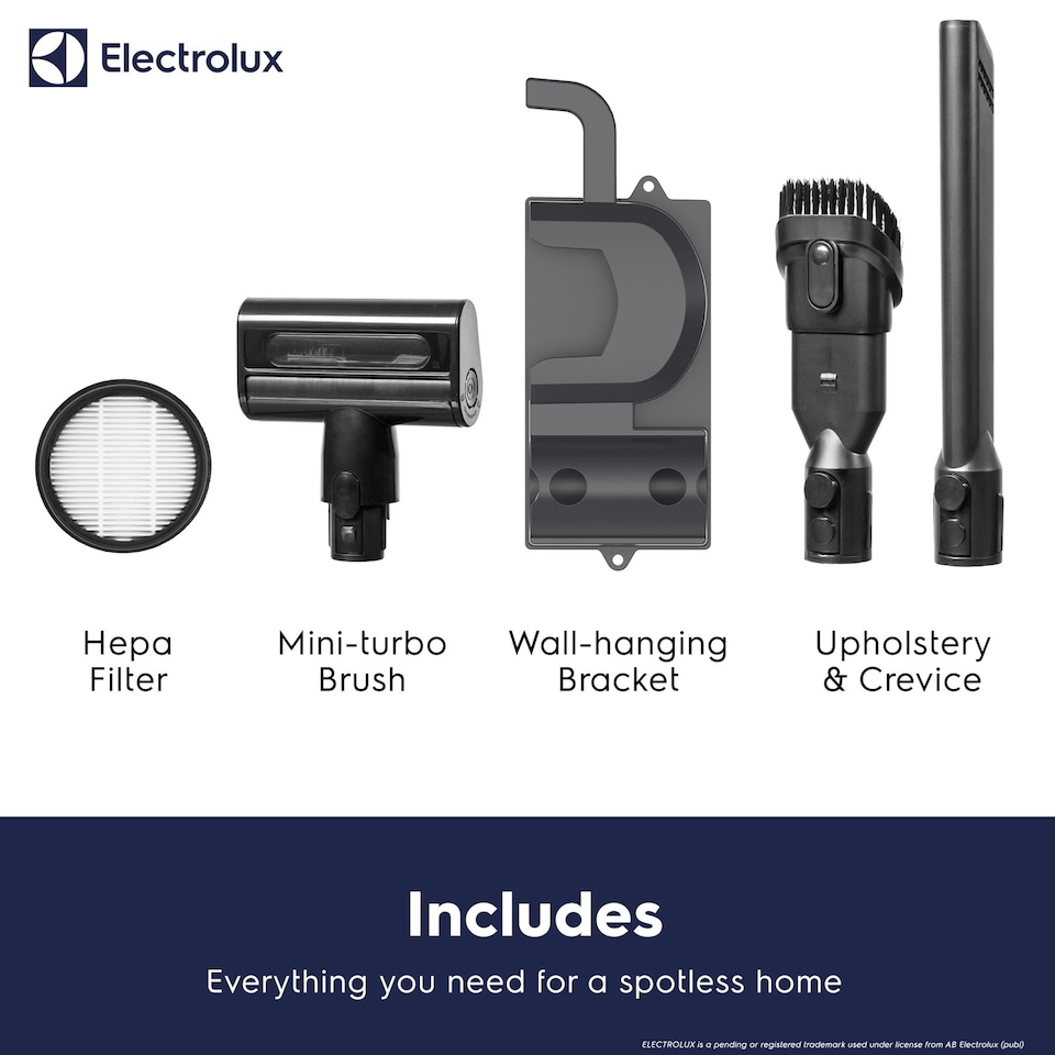 image 1 of Electrolux 600W Corded Stick Vacuum Cleaner Grey