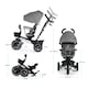 image 3 of Kinderkraft Tricycle Spinstep Grey