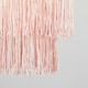 image 3 of ValueLights Nabella Plastic - Polyester Textured Pink Tiered Ceiling Pendant Shade and LED Bulb