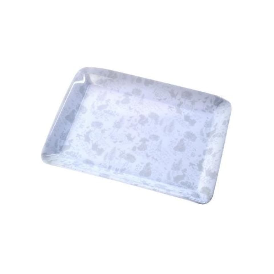 image 1 of Peter Rabbit Classic Pattern Grey Scatter Tray