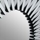 image 4 of Interiors by Premier Silver Rectangular Sunburst Wall Mirror, Decorative Radial Pattern Statement Mirror, Contemporary Wall Décor Silver