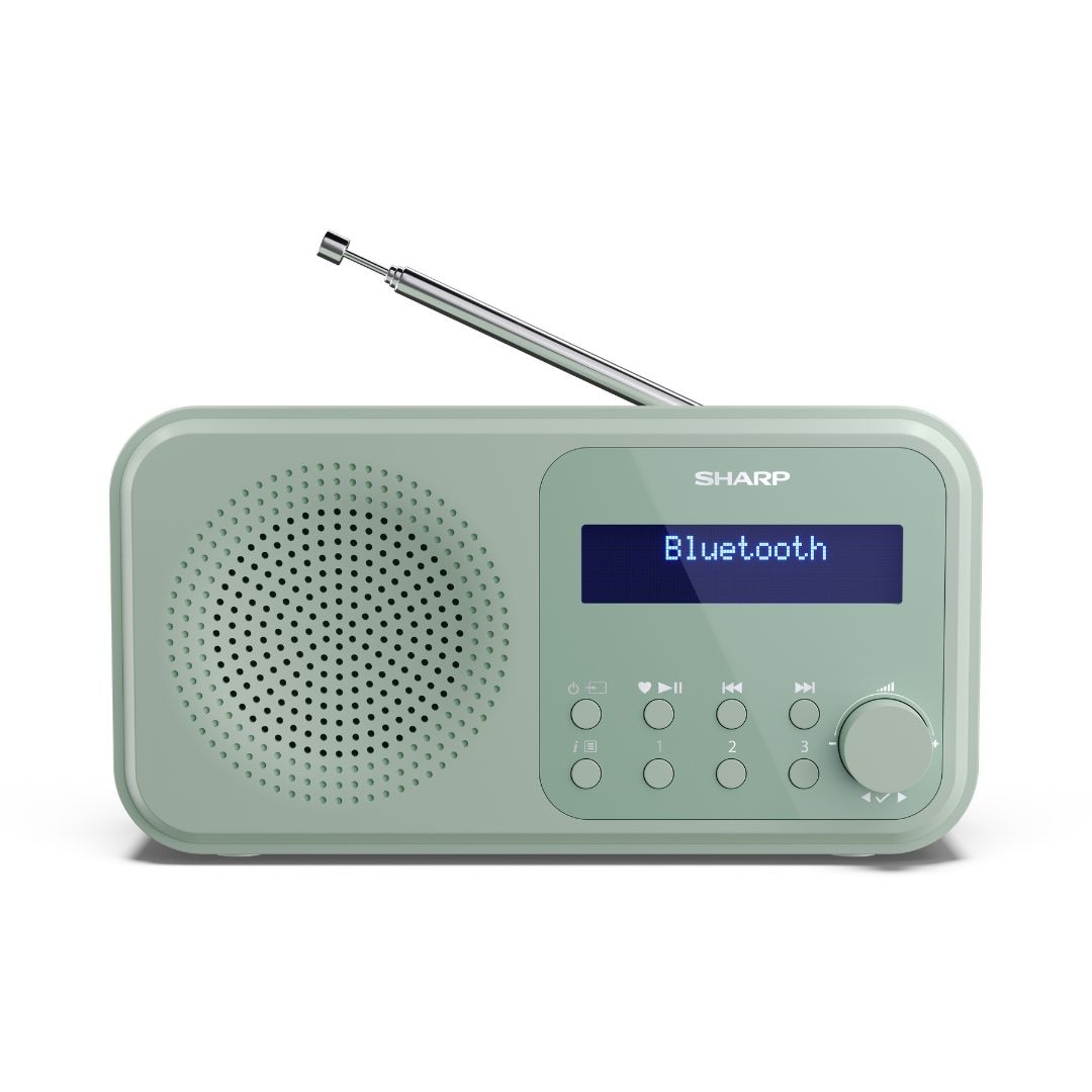 SHARP DR-P420(GN) Tokyo Portable Digital Radio DAB/DAB+/FM - Aquamarine Green