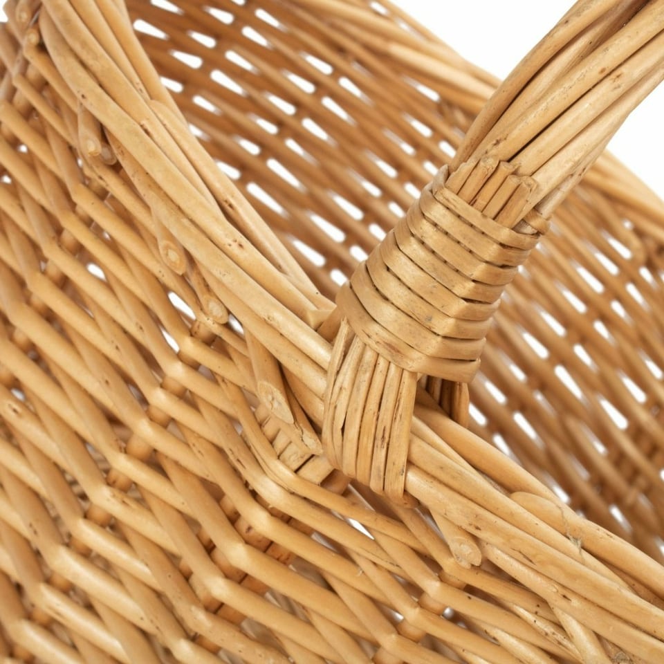 image 1 of Full Buff Willow Child's Shopping Basket Brown | Brown | One Size