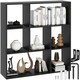 image 1 of Bookshelf Tartu - with 7 storage compartments Black