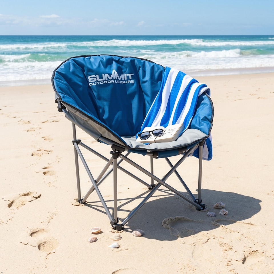 image 1 of PMS Eclipse Folding Camping Chair - Blue