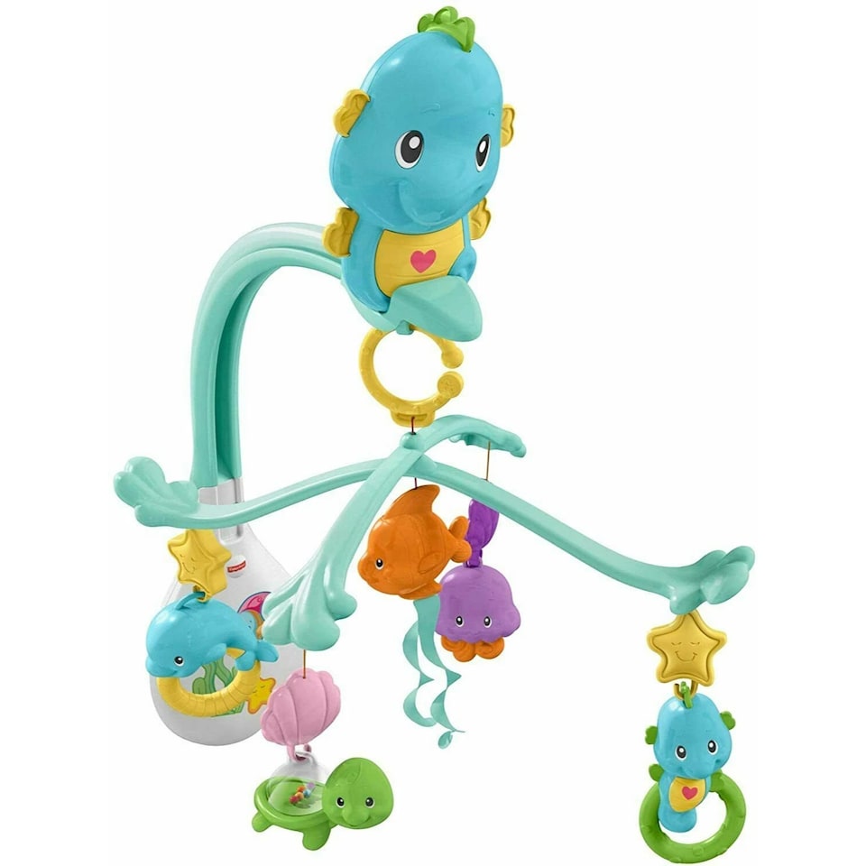 image 1 of Fisher Price Soothe And Play Seahorse Cot Mobile