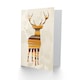 image 2 of Abstract Stag Silhouette Stripes Art Blank Just to Say Card