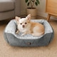 image 7 of Skylos Pet Dog Cat Calming Bed Mat Comfy Puppy Fluffy Cushion Plush Washable Grey | Grey | Medium