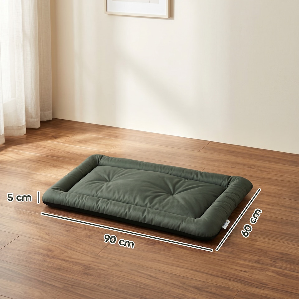 image 1 of PawHut Waterproof Dog Bed Foldable Washable with Anti-Slip Bottom, Green