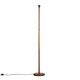 image 1 of ValueLights Modern Dark Wood Floor Lamp Base | Brown