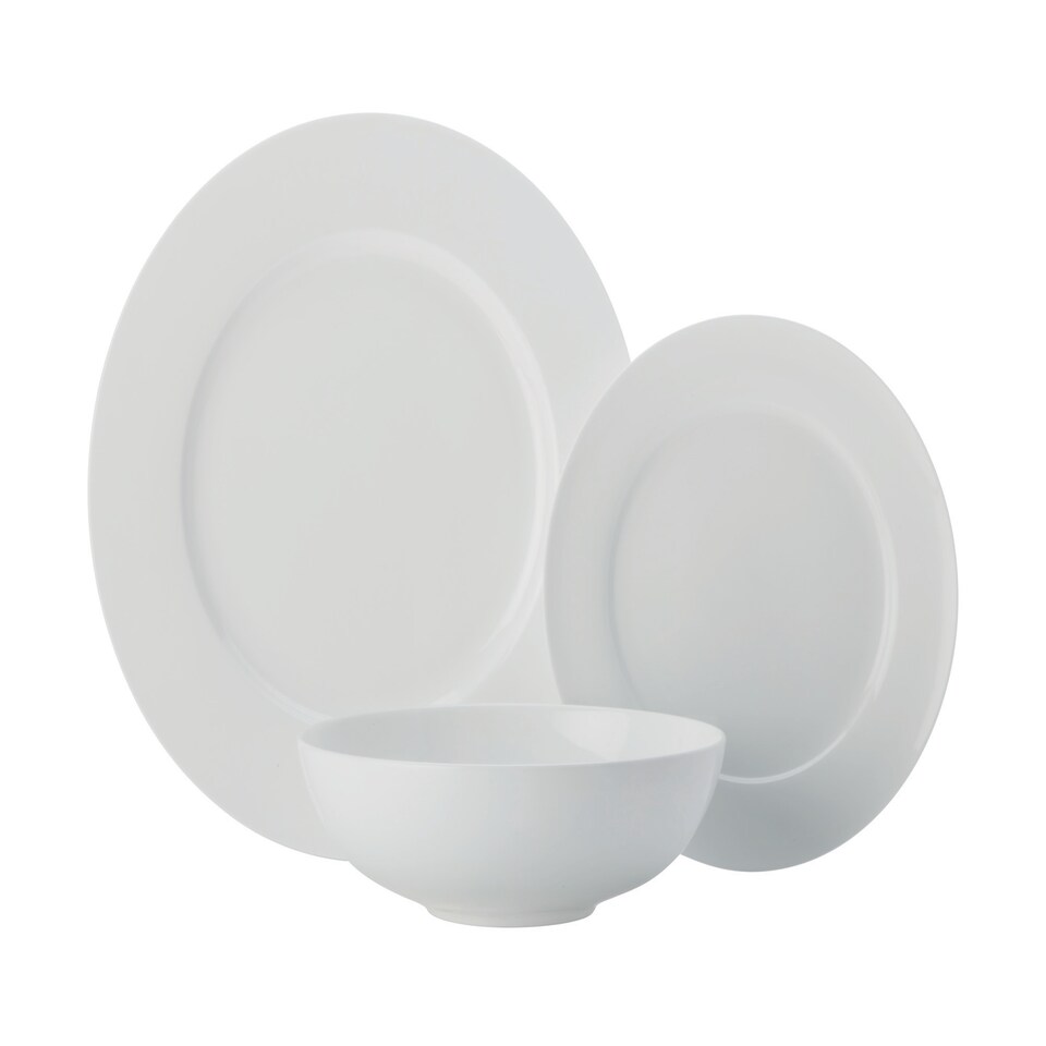 image 1 of Maxwell & Williams Dinner Set White Bone China 12 Piece