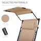 image 4 of Outsunny Zero Gravity Chair Adjustable Patio Lounge with Cup Holder