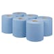 image 2 of 12 x 2ply Highly Absorbent Blue Embossed Centrefeed Rolls Multipurpose Home Kitchen Cleaning Paper Towels