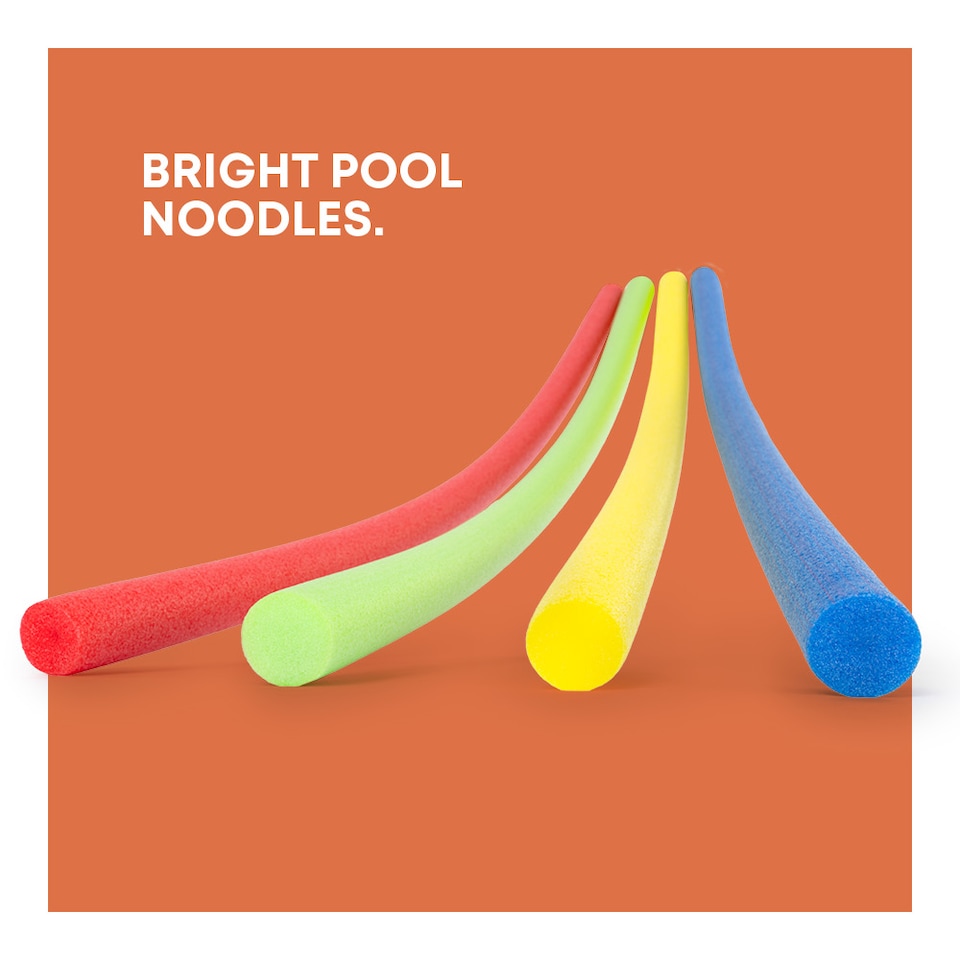 image 1 of Splash Swimming Pool Noodles Set of 2 Foam Floats for Kids Adults