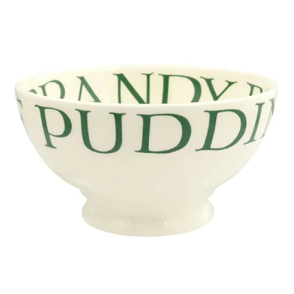 image 1 of French Bowl: 14.5cm Emma Bridgewater Christmas Toast Lots Of Puddings French Bowl, Ceramic White