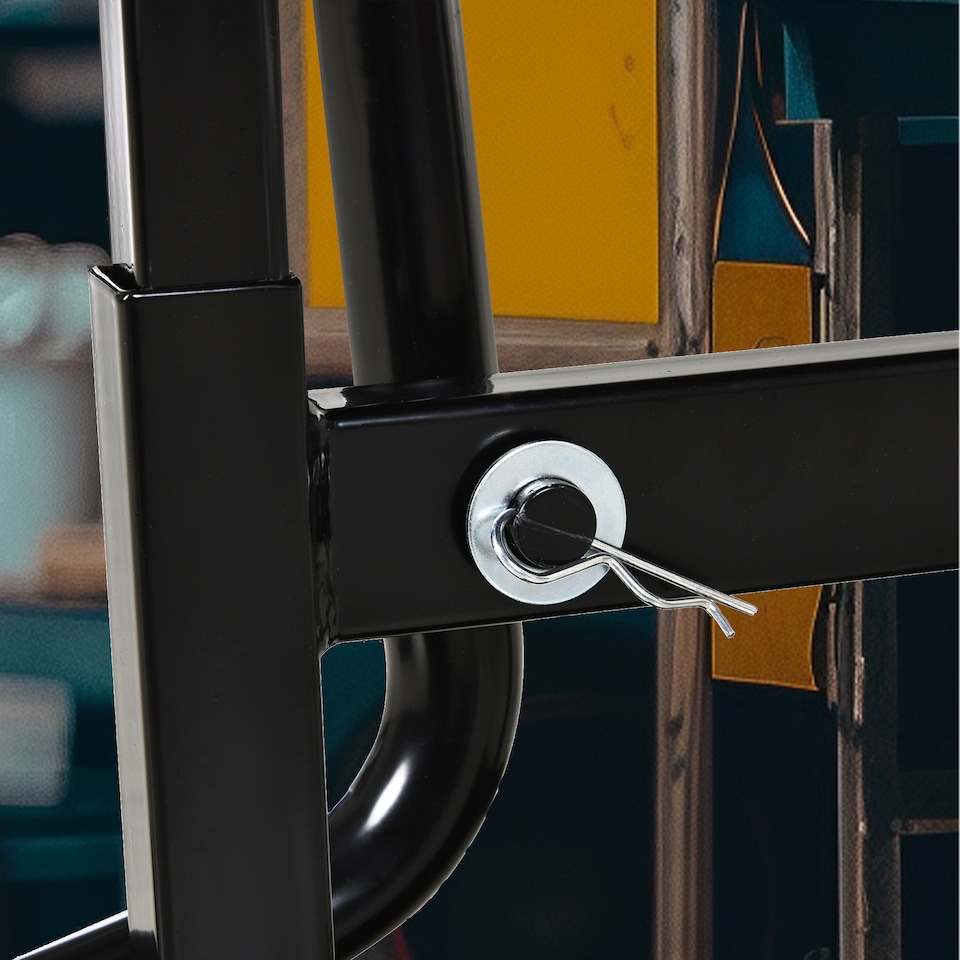 image 1 of DURHAND 150KG Steel Motorcycle Lift Rubber Platform, Crank Lift Manual Repair Clean Hoist Table Assist Off-Road Dirt Bike Stand, 27.5/39.5H cm, Black | Black