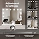image 4 of Emitto LED Hollywood Makeup Mirror Vanity Light Mirror 14 Dimmable LED Bulbs
