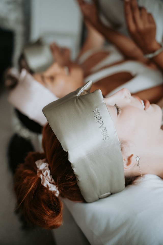 image 1 of Silk Addict 100% Mulberry Silk Sleep Mask – Olive Green | Green | 1