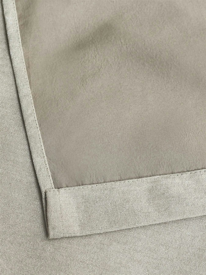 image 1 of Chenille Blackout Ring Top Eyelet Curtains - 229cm x 229cm - Cream