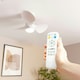 image 1 of ValueLights White 24 Inch Ceiling Fan Integrated LED & Remote