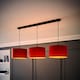 image 3 of ValueLights Shaw Matte Black 3 Drop Bar Rust Shades and Bulbs