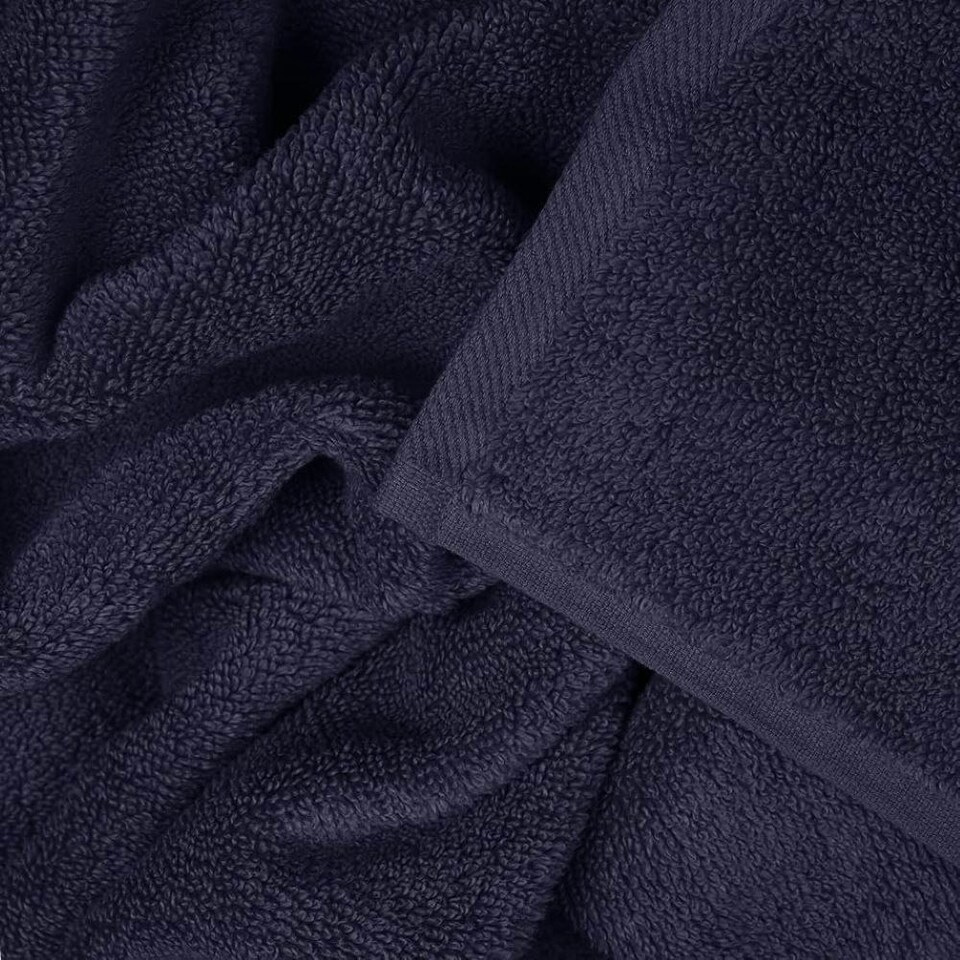 image 1 of Luxury Zero Twist Egyptian Cotton Bath Sheet 100 x 150cm - Extra Large Bath Towel Blue | Navy | Bath sheet