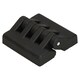image 2 of Polyamide Hinge Plastic 64x65mm Concealed Fixing Door Locker Hatch Black