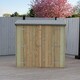 image 3 of Overlap 6 x 3 Feet Pressure Treated Pent Shed Double Door | Brown