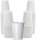 image 1 of ECONX Disposable Water Drinking Cups 7oz White Cups Tumbler Plastic Vending Water Cooler Glasses 500pc