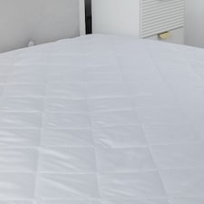 16INCH Deep Quilted Mattress Protector Microfibre Soft Touch Fitted Sheet | White | Super King