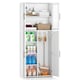 image 1 of COSTWAY Broom Closet Storage Cabinet Wooden Utility White