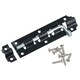 image 3 of 4" Jumbo Tower Bolt Sliding Shoot Bolt Latch Catch for Sheds Gates Doors 10pc Black