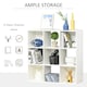 image 4 of HOMCOM 9 Cube Storage Cupboard Bookcase Bookshelf Home Office, White