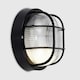image 3 of ValueLights Modern Black IP44 Rated Outdoor Garden Security Round Bulkhead Wall Light
