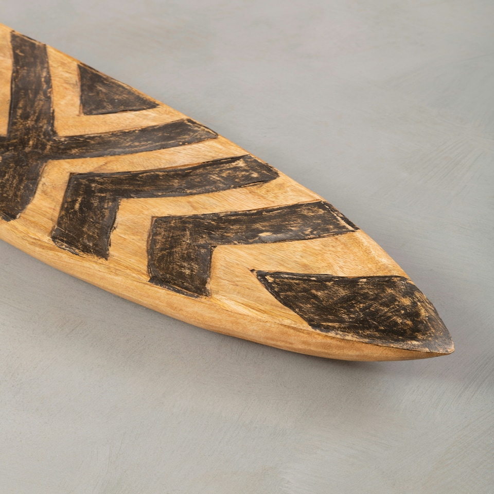 image 1 of Bantu Tribal Wooden Bowl Cream