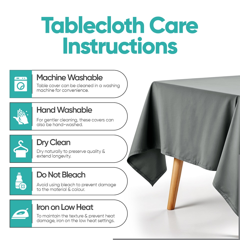 image 1 of Rectangle Wipe Clean Table Cloth, Polyester Table Cover - 52x70 Inch