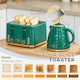 image 4 of HOMCOM Kettle and Toaster Set 1.7L Rapid Boil Kettle & 4 Slice Toaster Green