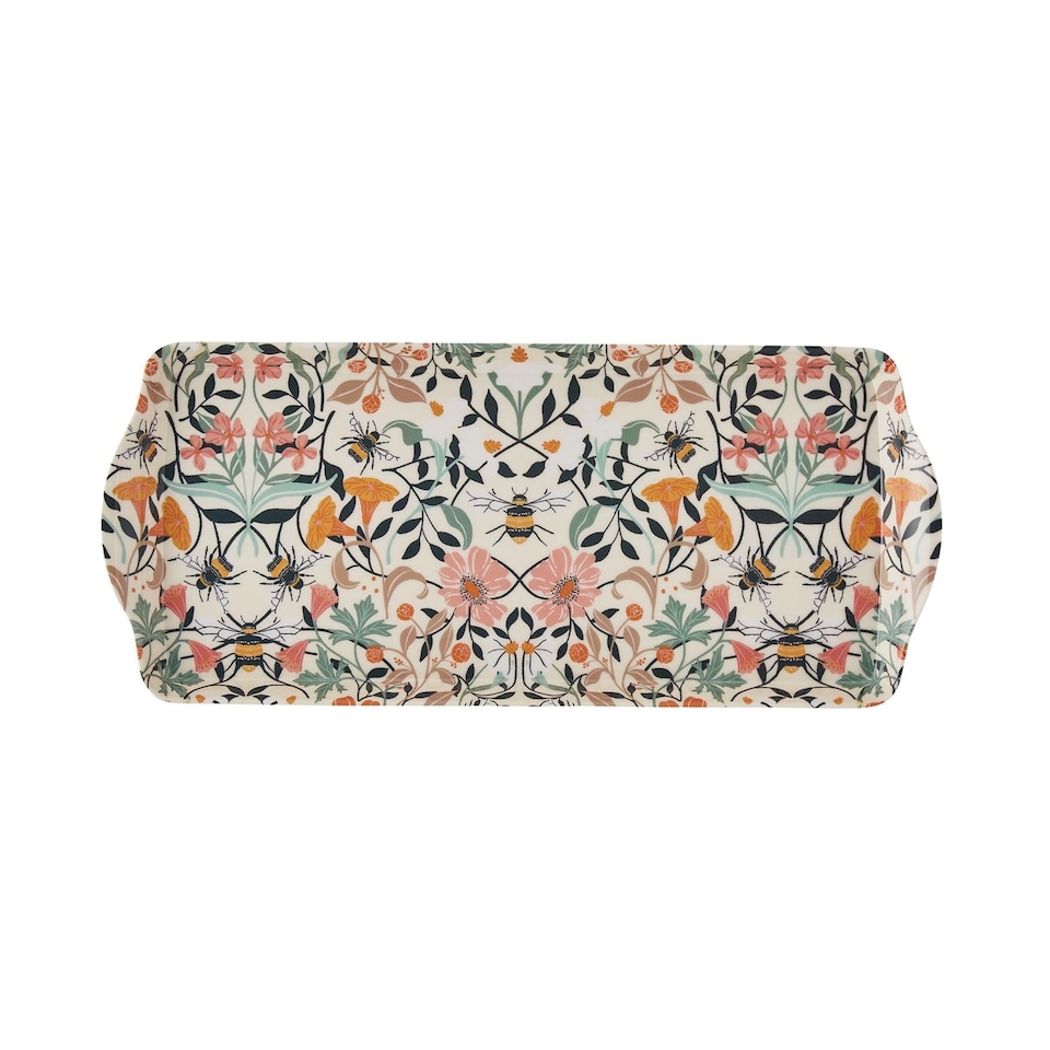 image 1 of Ulster Weavers Bee Bloom Tray - Small Yellow