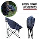 image 4 of MoverX Lightweight Moon Camping Chair - Capacity 150kg, Blue
