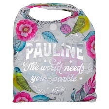 History & Heraldry Personalised Sparkle Reusable Foldable Shopper Bag - Pauline | Multi