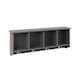 image 3 of Kempton Shoe Bench & Wall Rack | Grey | Grey