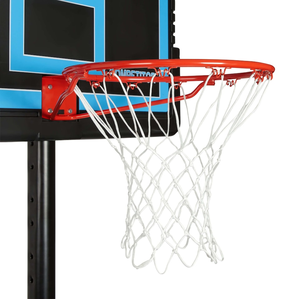 image 1 of NET1 Competitor Basketball Hoop - 111 x 71 cm Backboard, Adjustable 2.28-3.05 m, 38 L Portable Base | Multi | BLACK | 4396