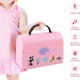 image 5 of Children’s 2 In 1 Pink Portable Hand Bag Style Carrycase Doll House Play Set with Light & Sound Functions