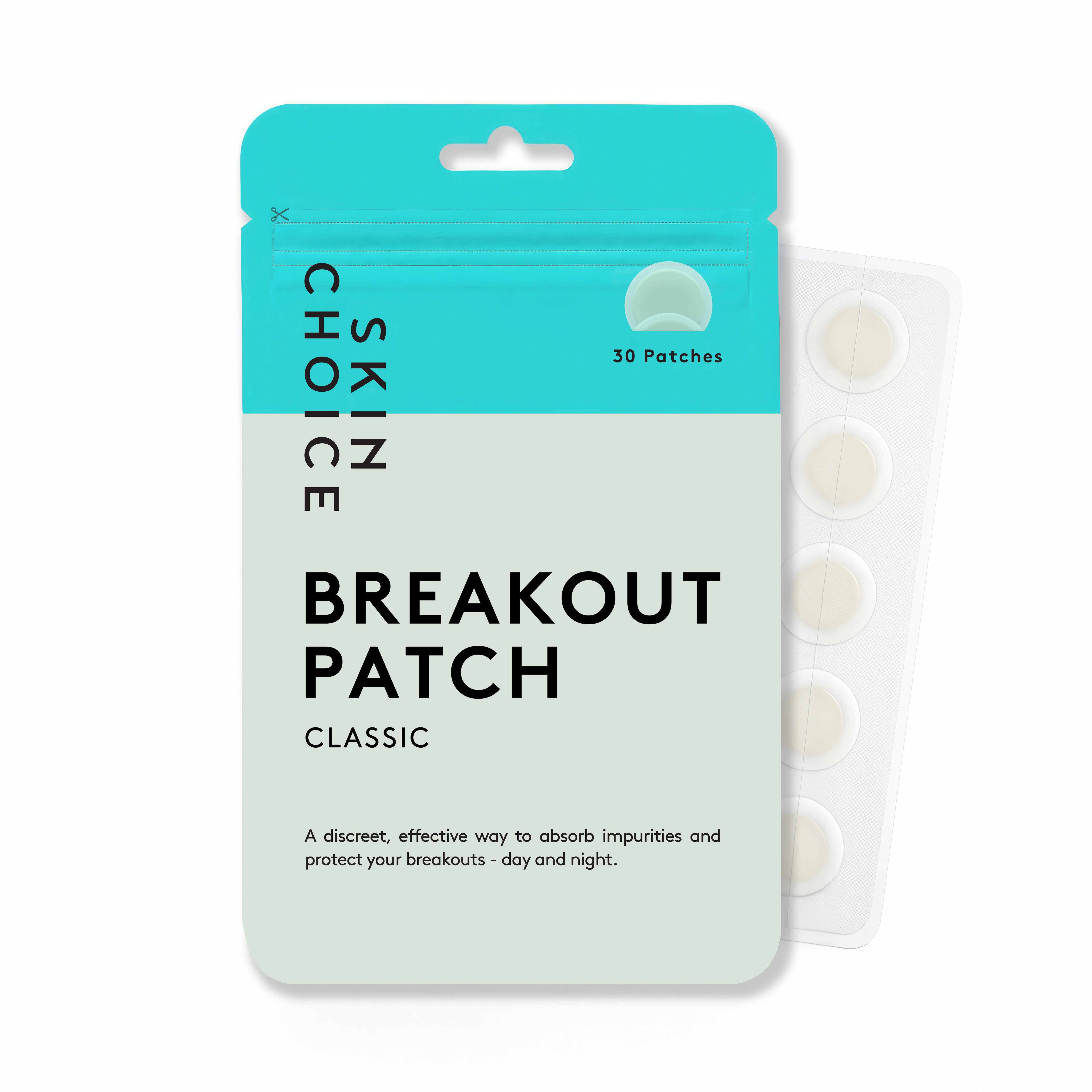 Skin Choice Spot Patches - Breakout Patch Classic, Hydrocolloid Pimple Patches (30pcs)