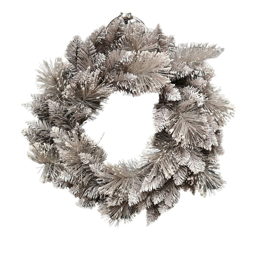 image 1 of 50cm Premier Christmas Snow Fir Door Wreath